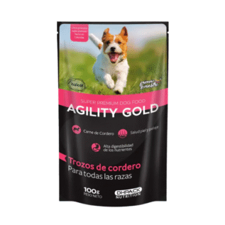 ALIMENTO HUMEDO AGILITY GOLD TROZOS DE CORDERO