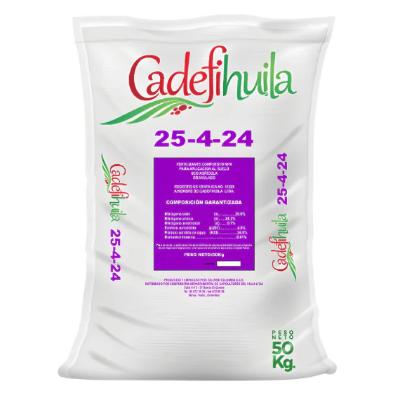 FERTILIZANTE CADEFIHUILA 25-4-24 (Bolsa Morada) FERTILIZANTE CADEFIHUILA 25-4-24 (Bolsa Morada)