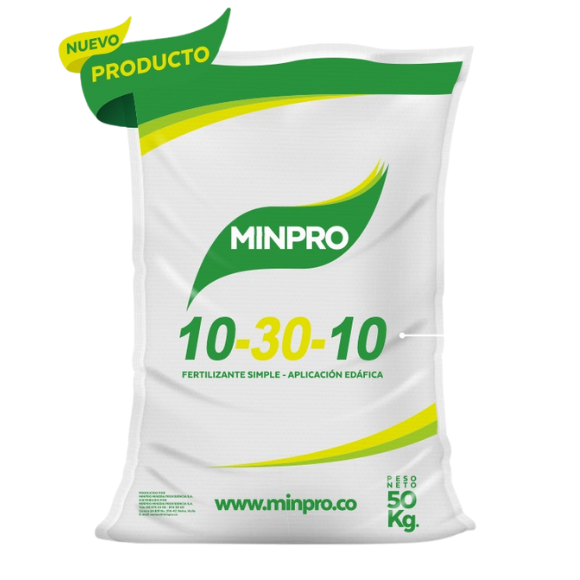 FERTILIZANTE MINPRO 10-30-10 FERTILIZANTE MINPRO 10-30-10